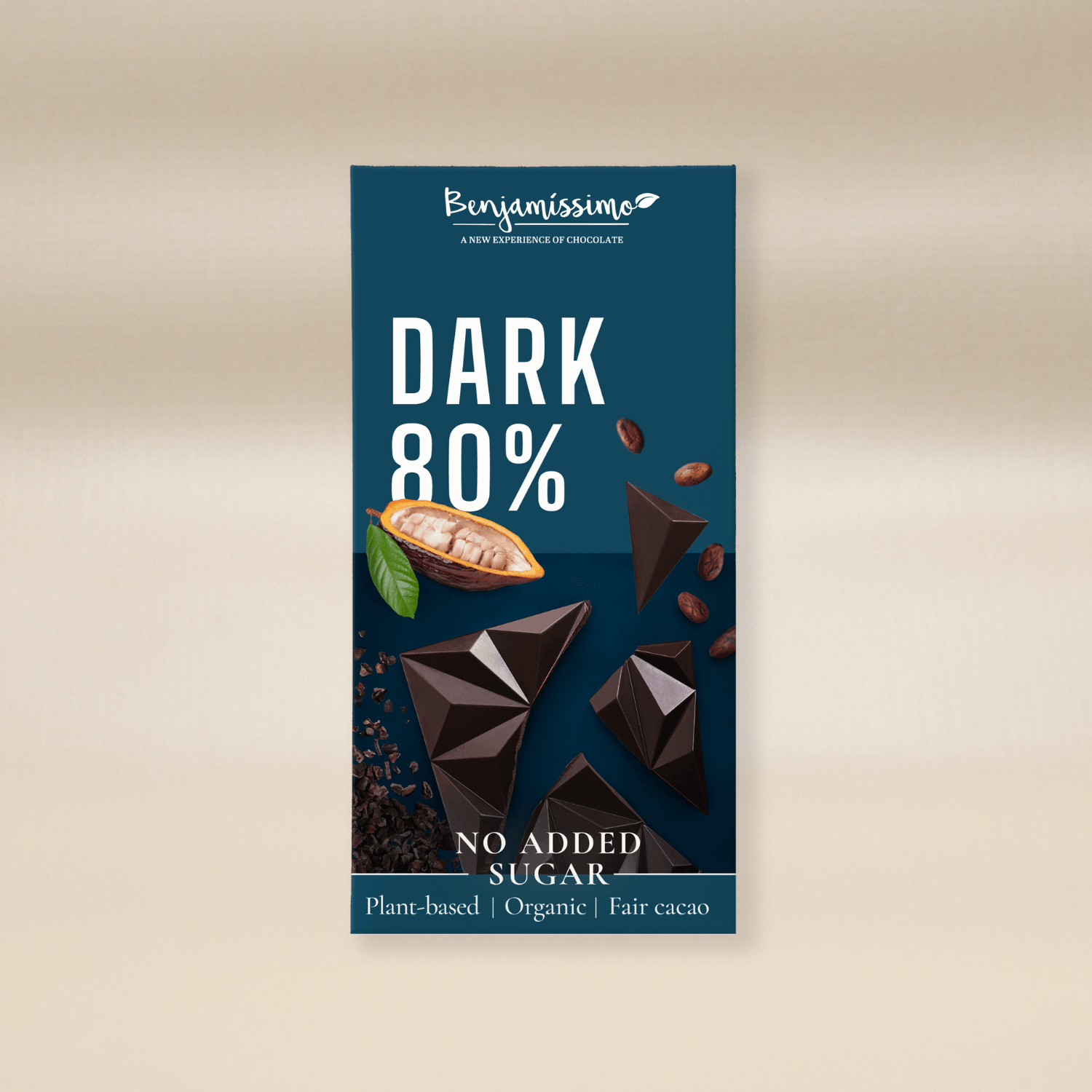 Vegan Choklad, Mörk 80% EKO 60g, Benjamissimo
