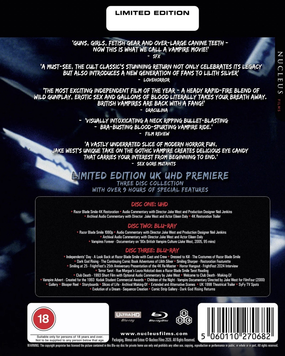 Razor Blade Smile (Limited Edition) (ej svensk text) (4K Ultra HD + Blu-ray) - 2