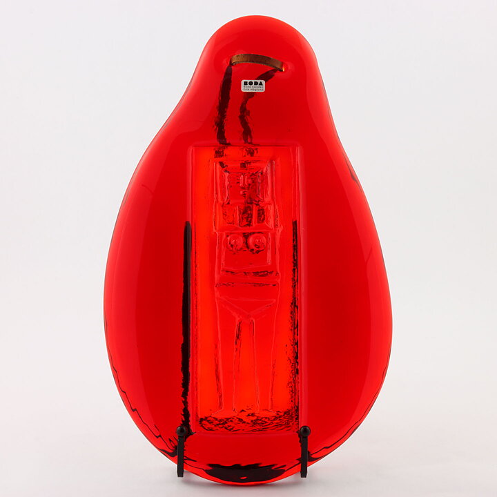 エリック・ホグラン  女性モチーフの赤いペンダント  (29cm)  1950年代