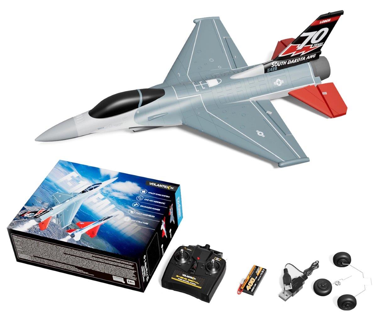 Volantex F16 Fighting Falcon Gyro Borstlös 4-Kanals 400mm RTF - 2