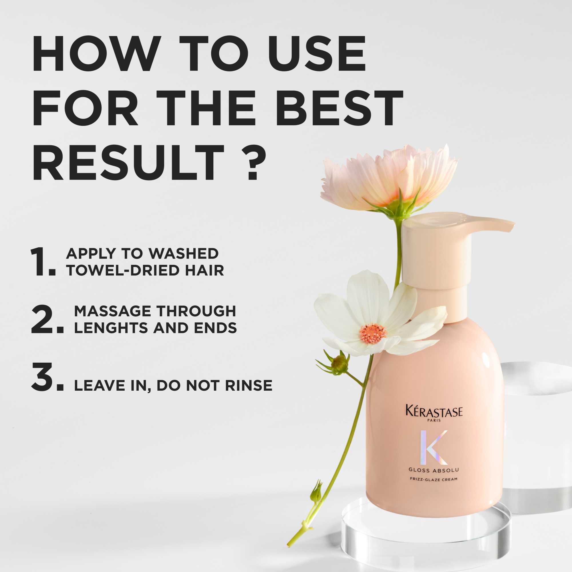 Kerastase Gloss Absolu Frizz  Glaze Cream 240ml - 8