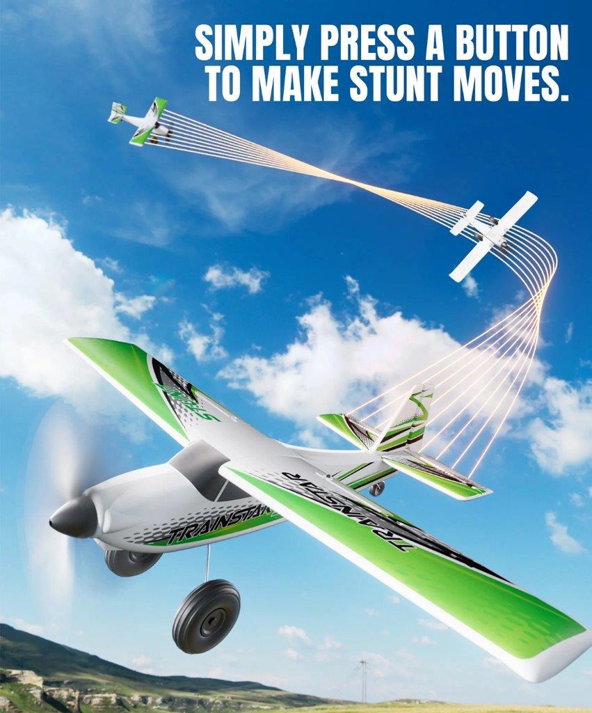 VolantexRC Trainstar Stunt Gyro Borstlös 500mm RTF Grön - 8