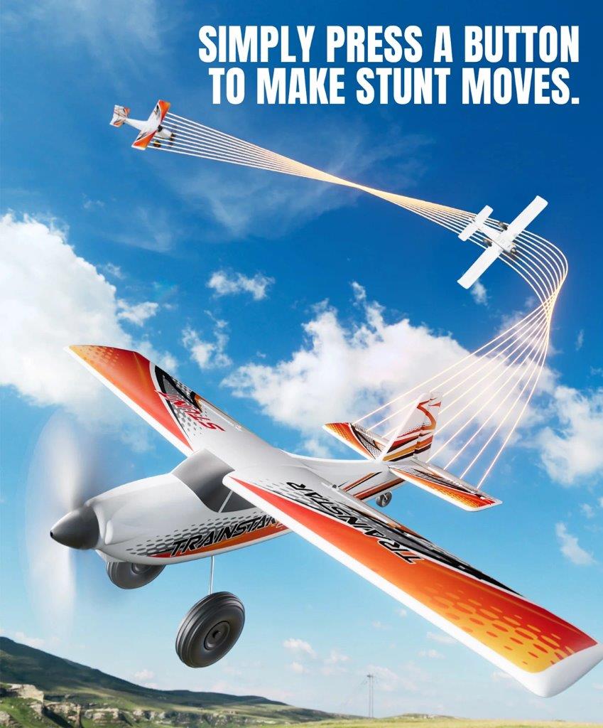 VolantexRC Trainstar Stunt Gyro Borstlös 500mm RTF Röd - 7