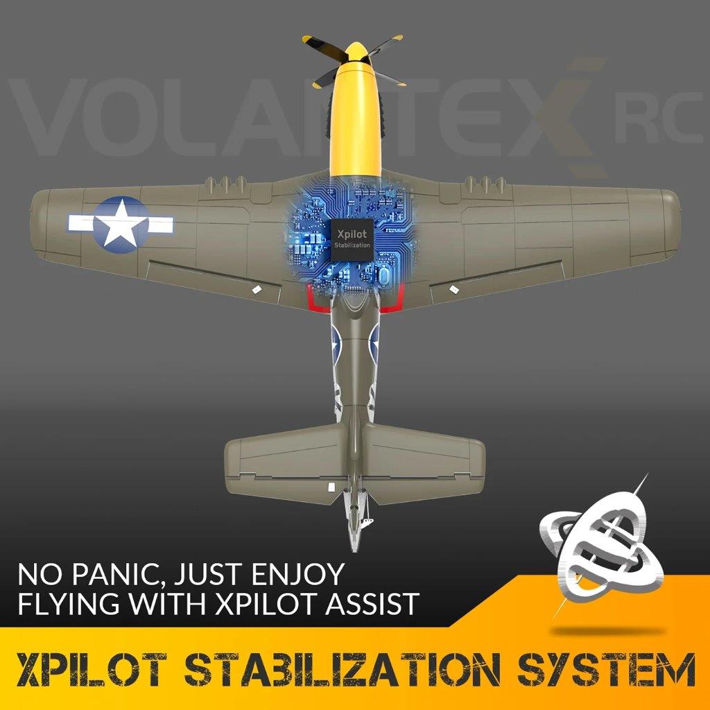 VolantexRC P51D Mustang Borstlös 500mm RTF - 6