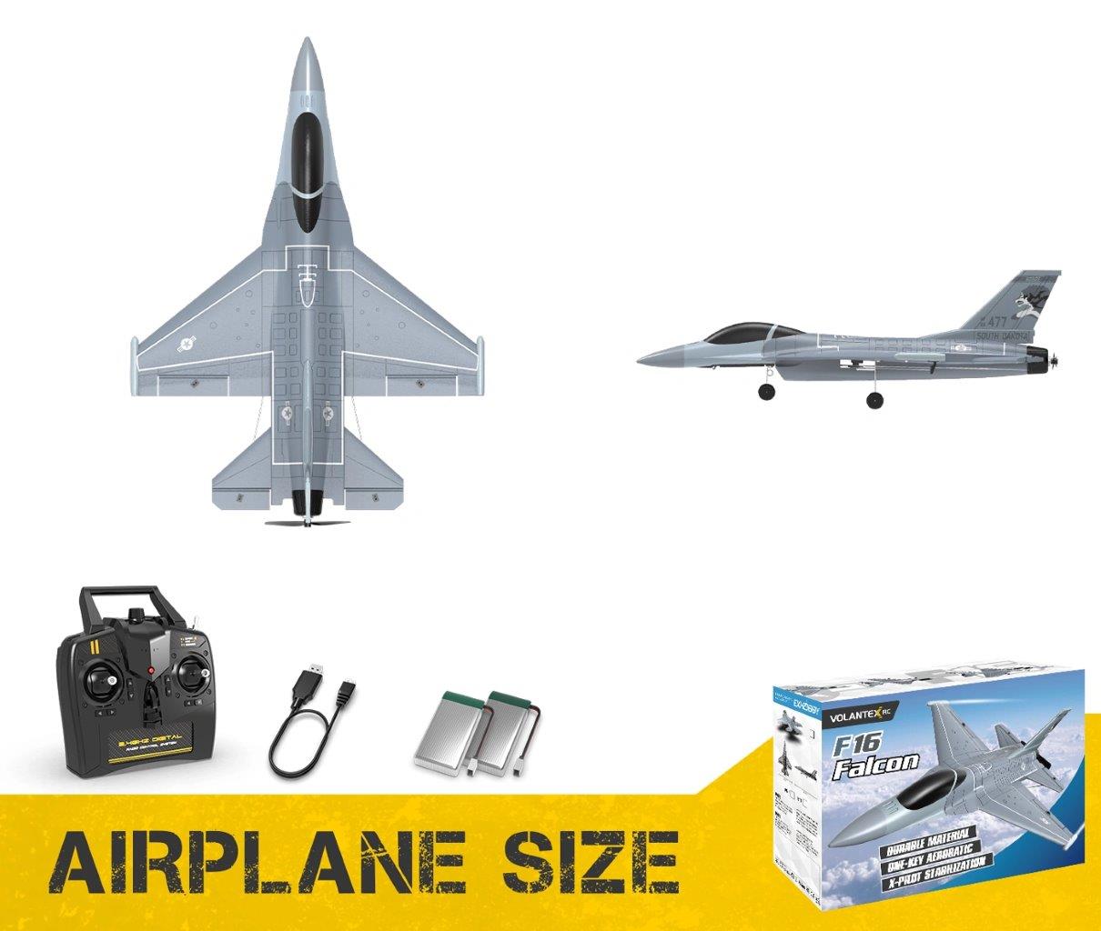 VolantexRC F16 Fighting Falcon Gyro 4-Kanals 340mm RTF - 5