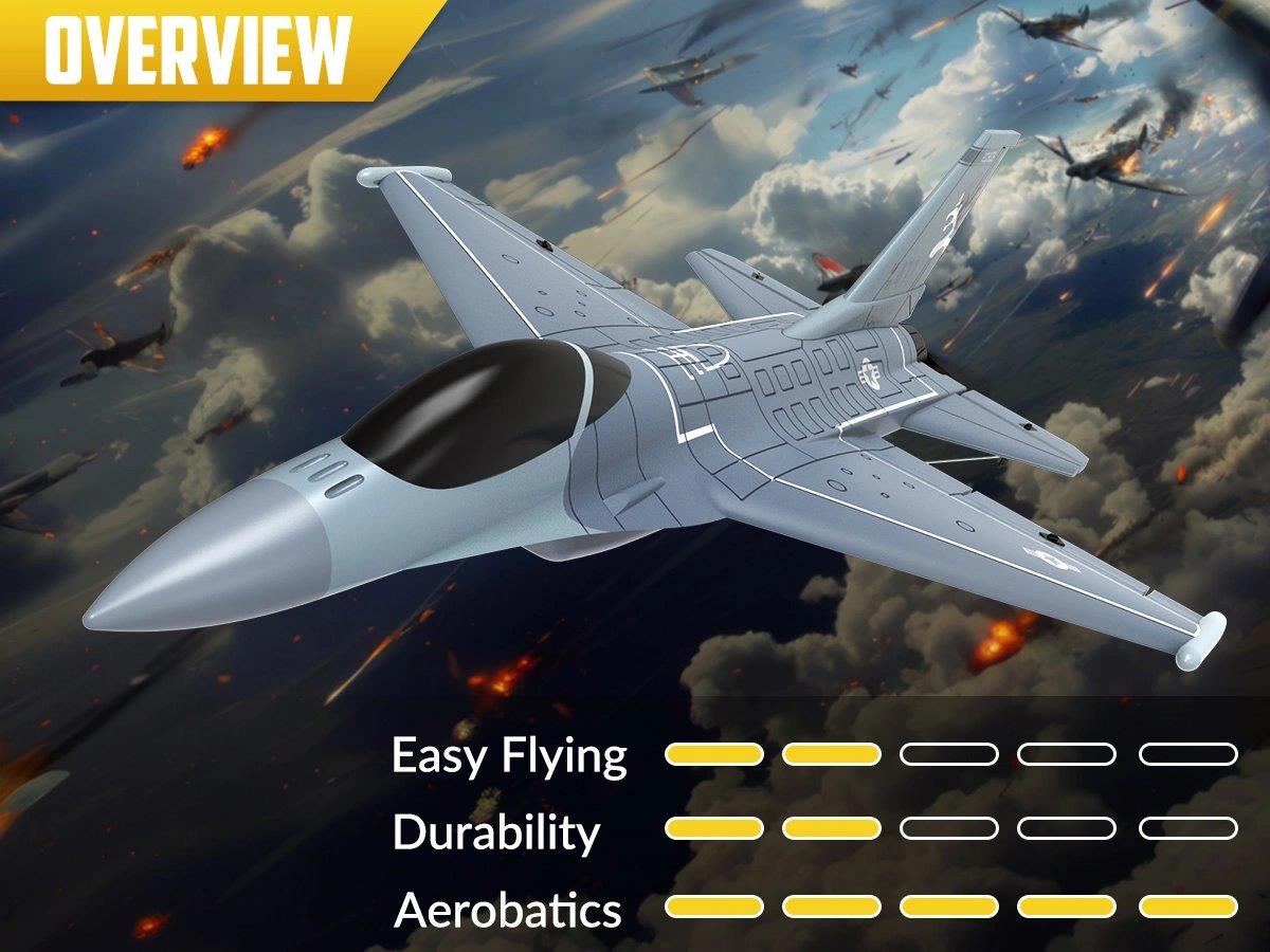 VolantexRC F16 Fighting Falcon Gyro 4-Kanals 340mm RTF - 10