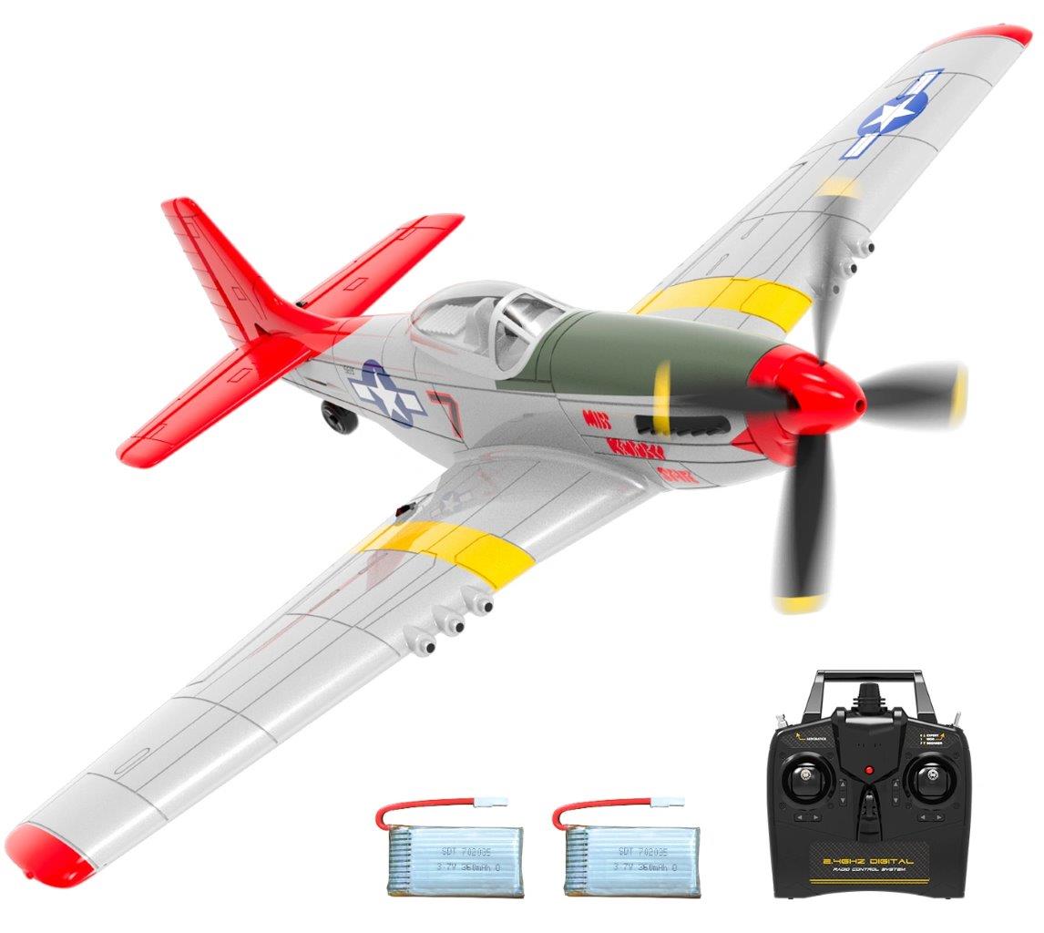 VolantexRC P51D Mustang Gyro 4-Kanals 400mm RTF - 2