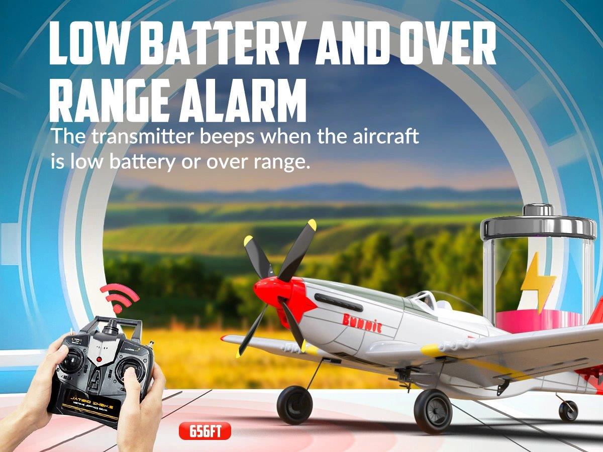 VolantexRC P51D Mustang Gyro 4-Kanals 400mm RTF - 16