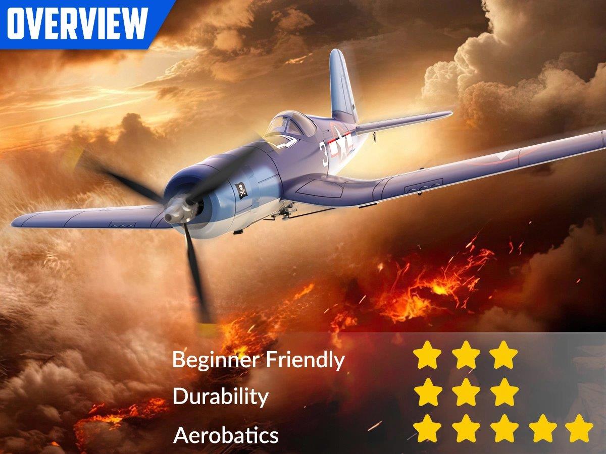 VolantexRC F4U Corsair V2 Gyro 4-Kanals 400mm RTF - 8