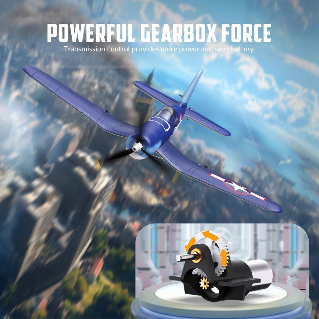 VolantexRC F4U Corsair V2 Gyro 4-Kanals 400mm RTF - 9