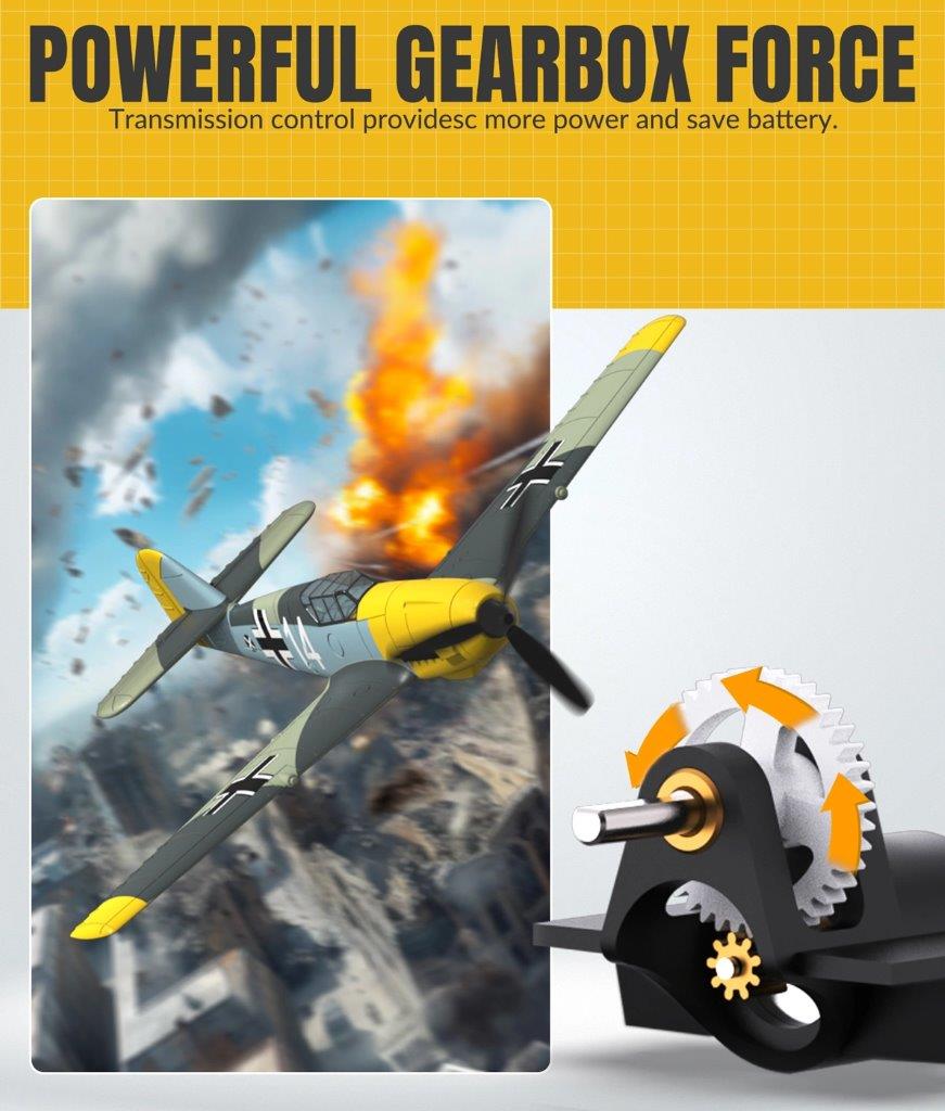 VolantexRC BF109 E Gyro 4-Kanals 400mm RTF - 10
