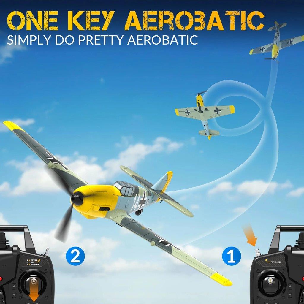 VolantexRC BF109 E Gyro 4-Kanals 400mm RTF - 8