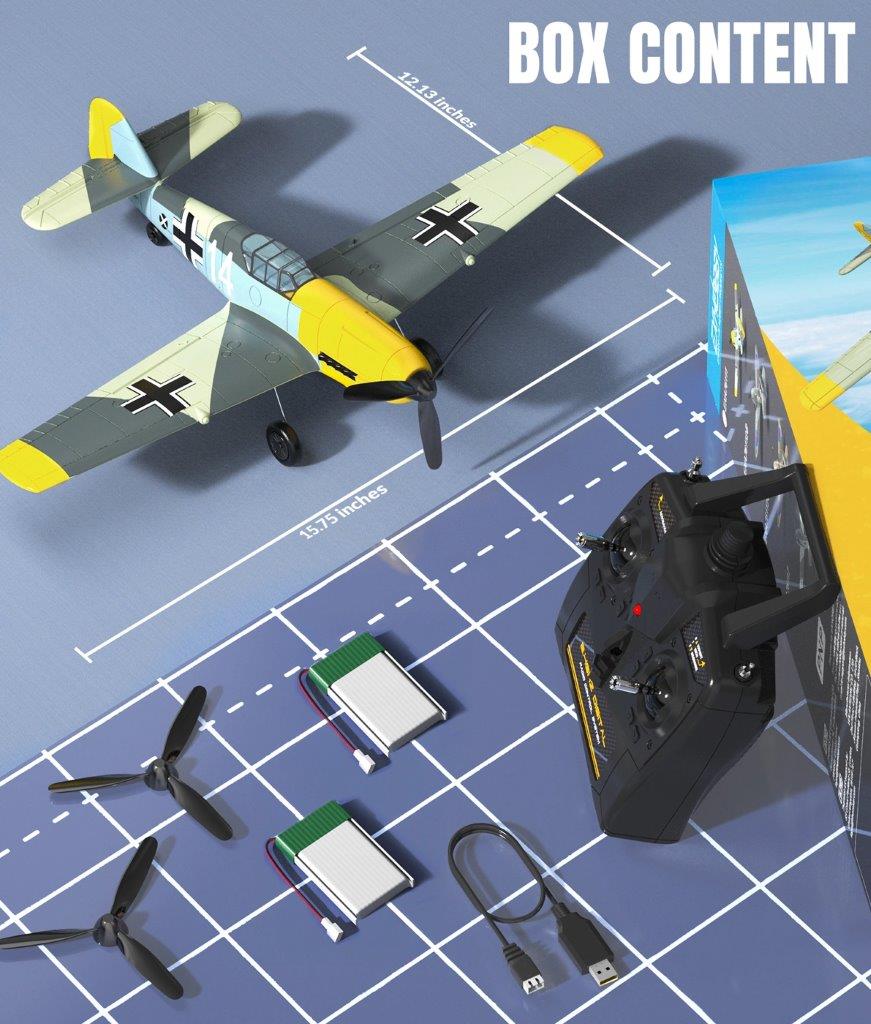 VolantexRC BF109 E Gyro 4-Kanals 400mm RTF - 12