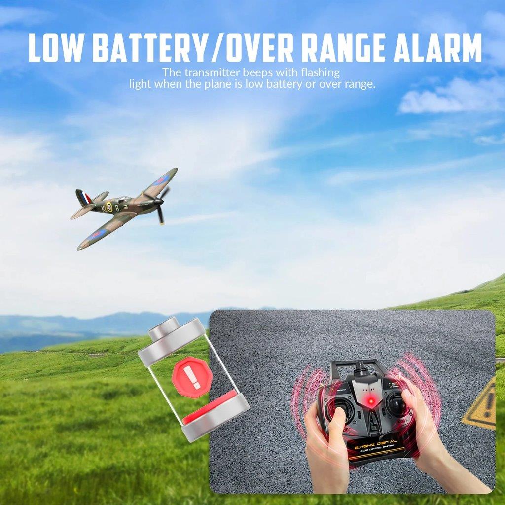 VolantexRC Spitfire Gyro 4-Kanals 400mm RTF - 10