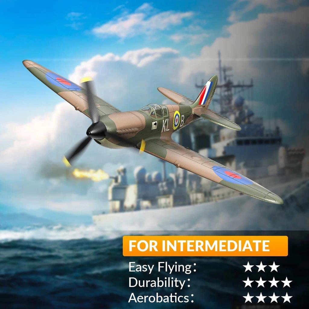 VolantexRC Spitfire Gyro 4-Kanals 400mm RTF - 8