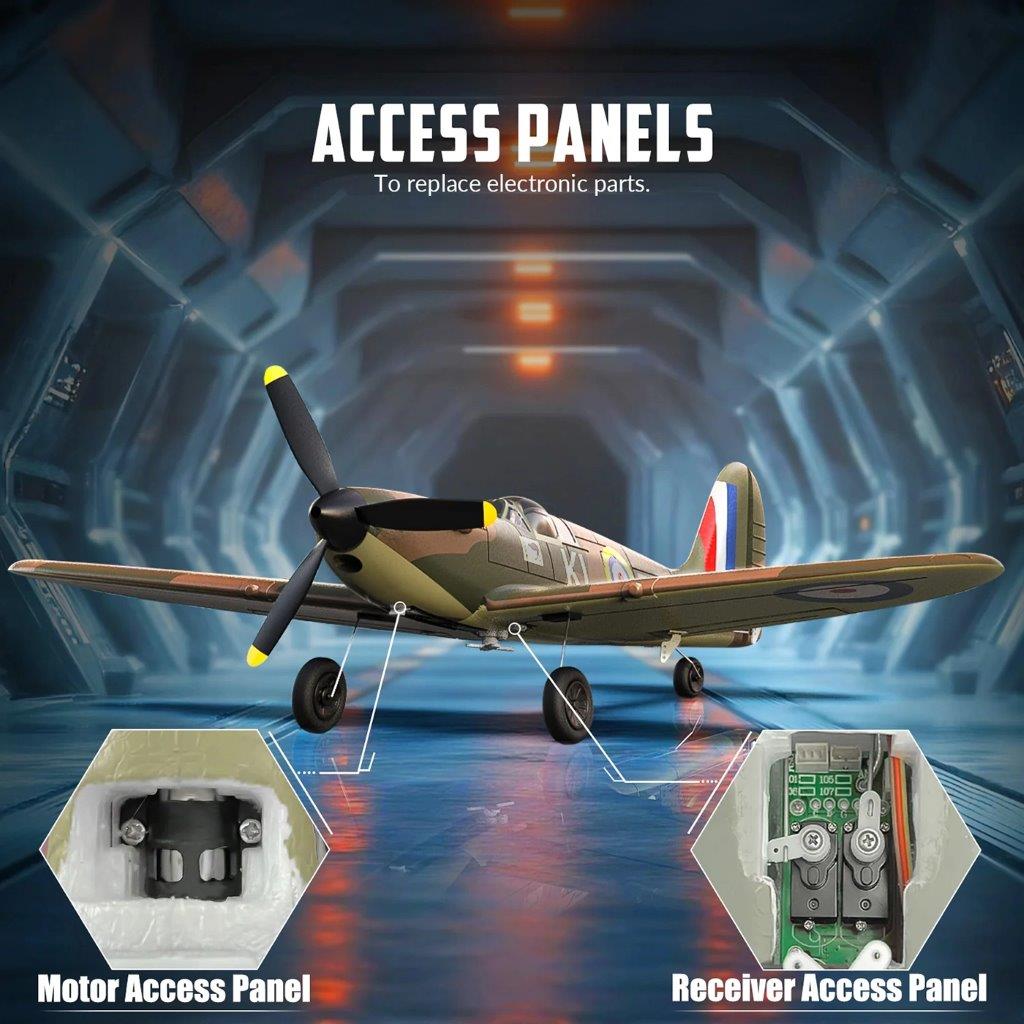 VolantexRC Spitfire Gyro 4-Kanals 400mm RTF - 15