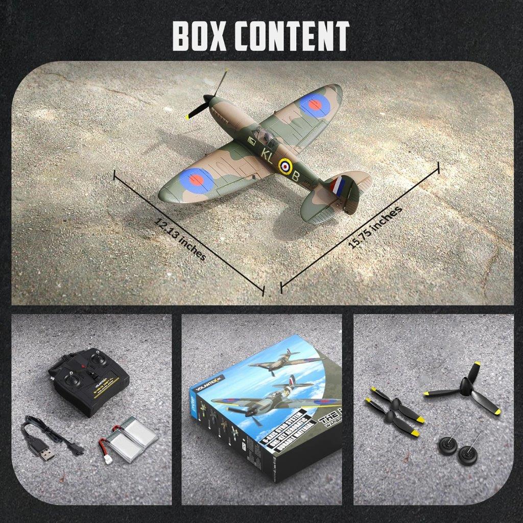 VolantexRC Spitfire Gyro 4-Kanals 400mm RTF - 12