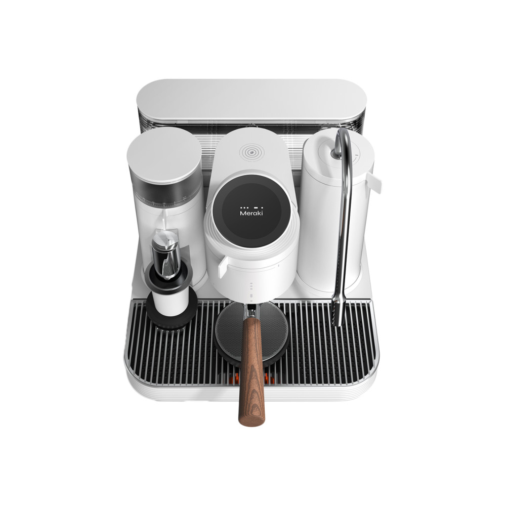 Meraki - Espresso Machine Dual Boiler med inbyggd kvalitetskvarn - VIT - 7