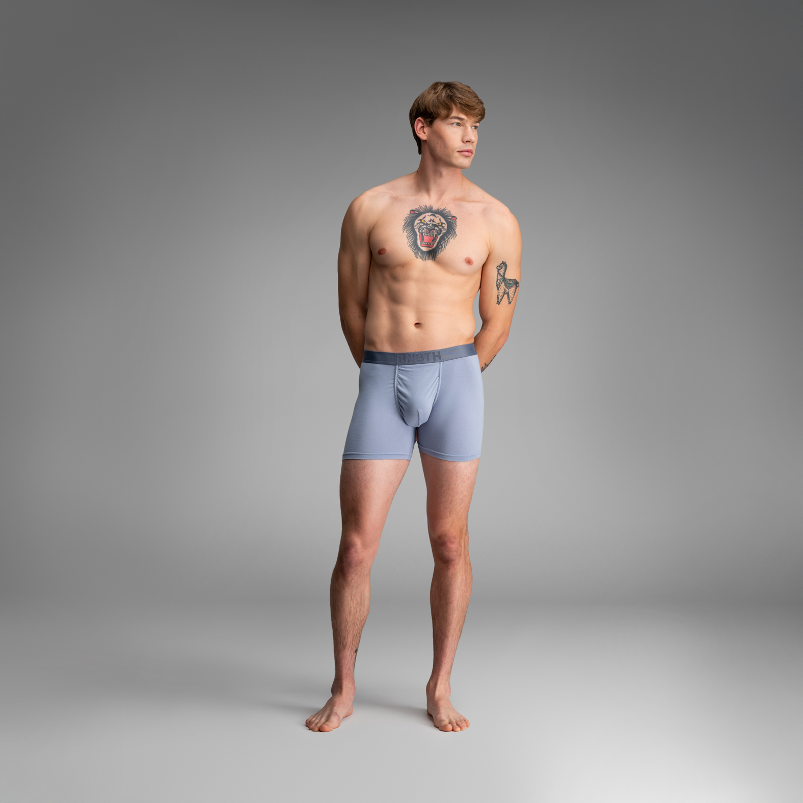 CLASSIC ESSENTIALS BOXER BRIEF SOLID - DUSTY/HEATHER GREY/MIDNIGHT 3 PACK - 3