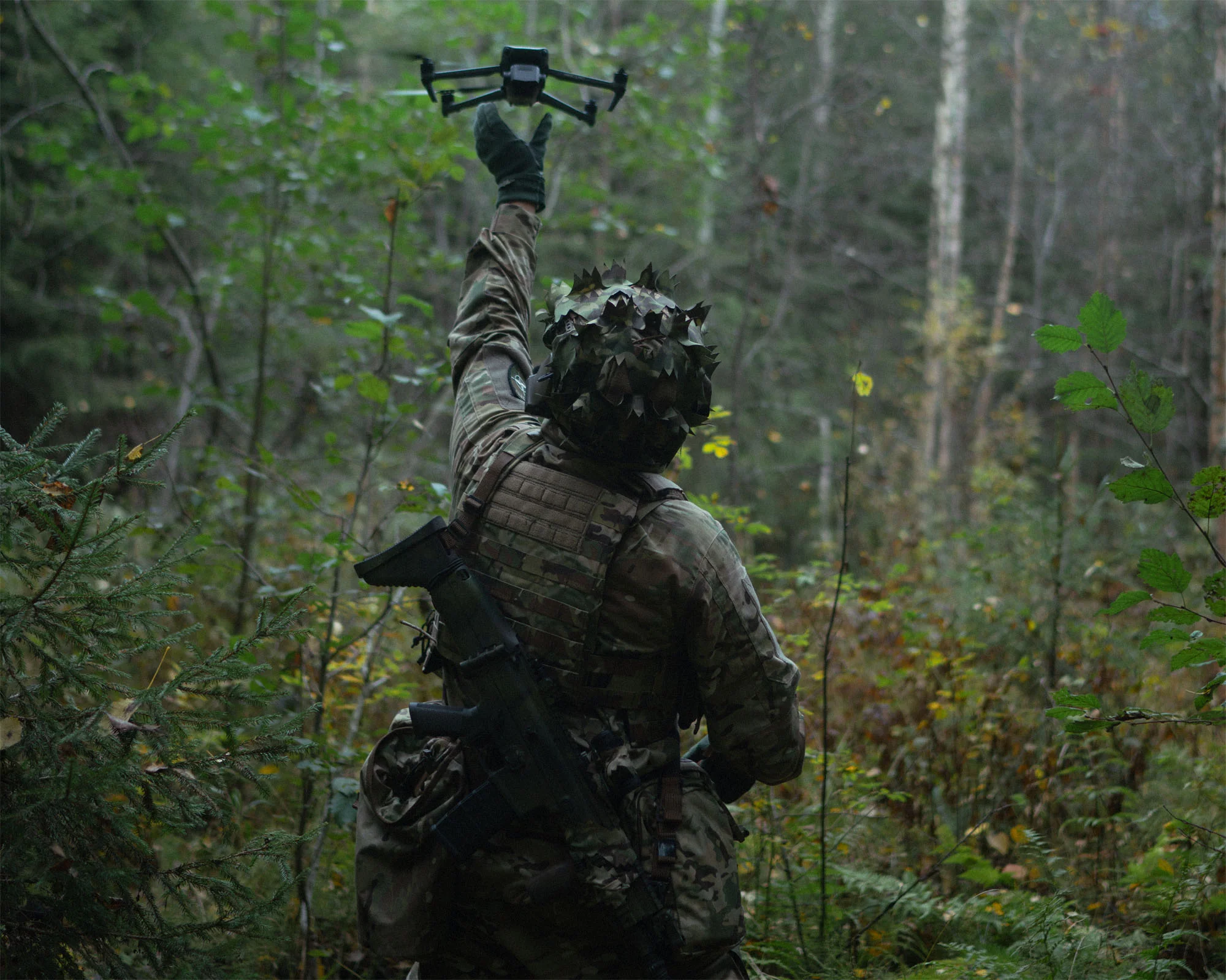 Savotta Helmet camo scrim (Green) - 2