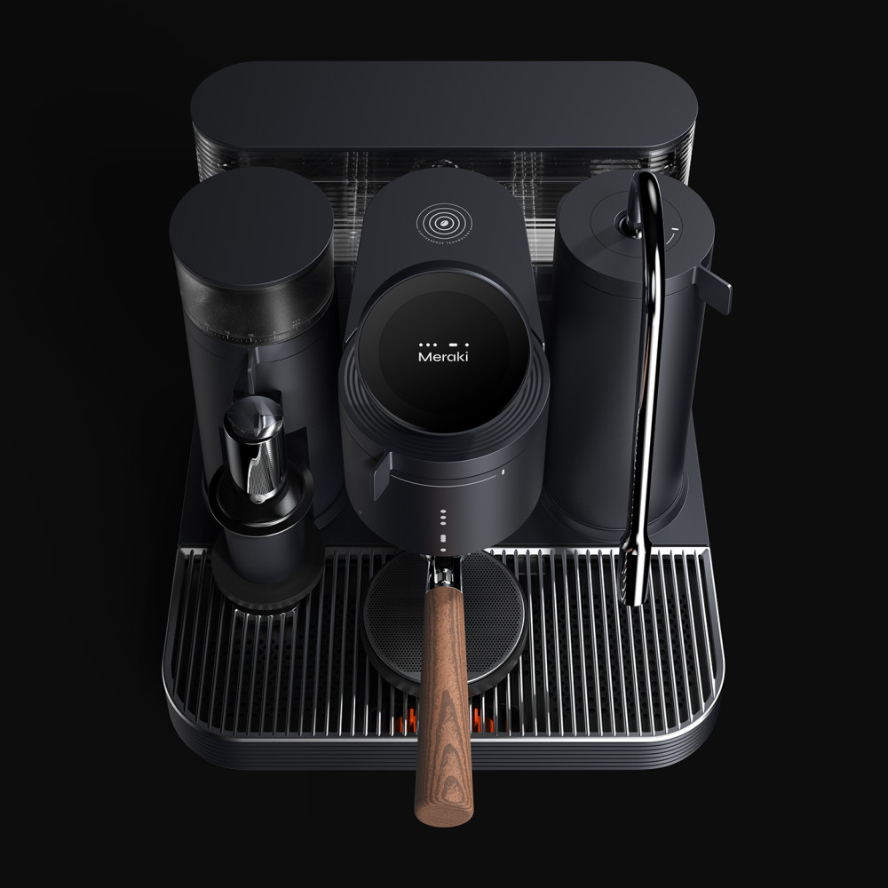 Meraki - Espresso Machine Dual Boiler med inbyggd kvalitetskvarn - SVART - 10