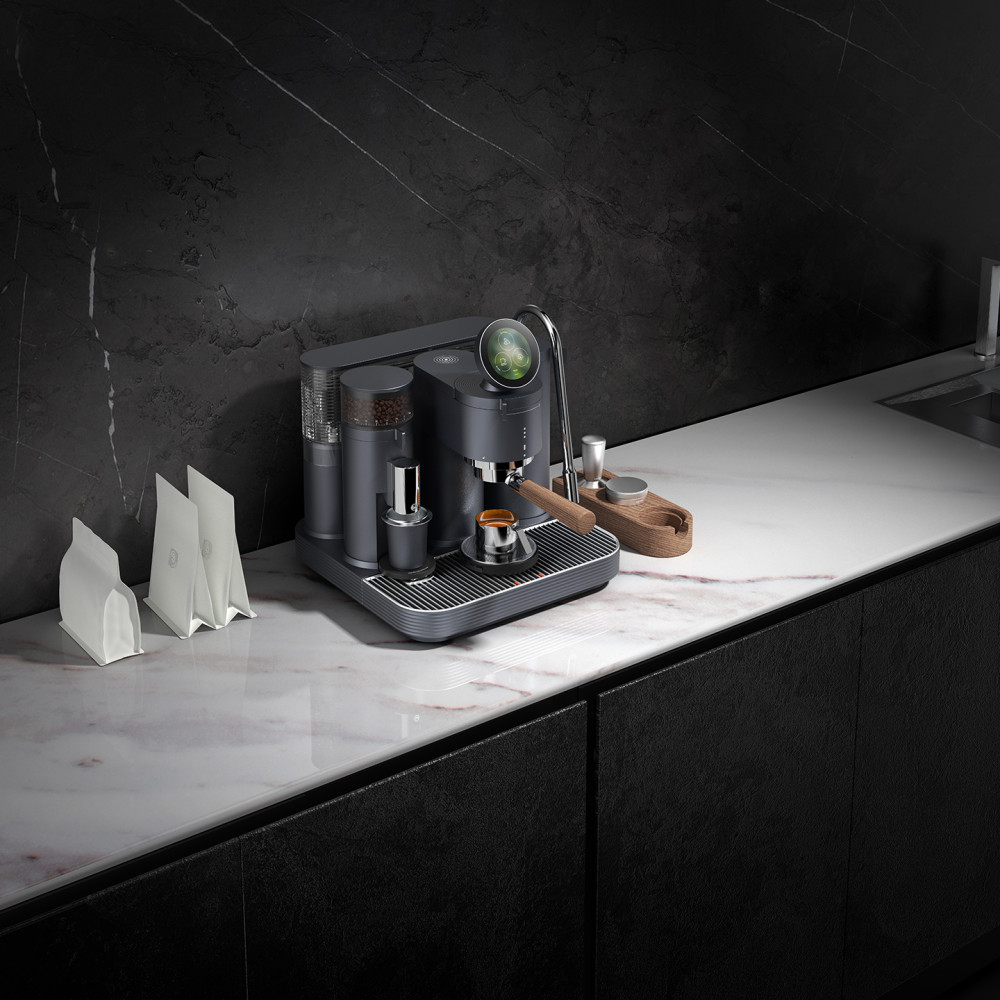 Meraki - Espresso Machine Dual Boiler med inbyggd kvalitetskvarn - SVART - 6