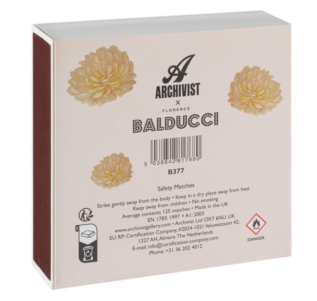 Tändstickor Rose Perle D´or matches, Archivist - 3