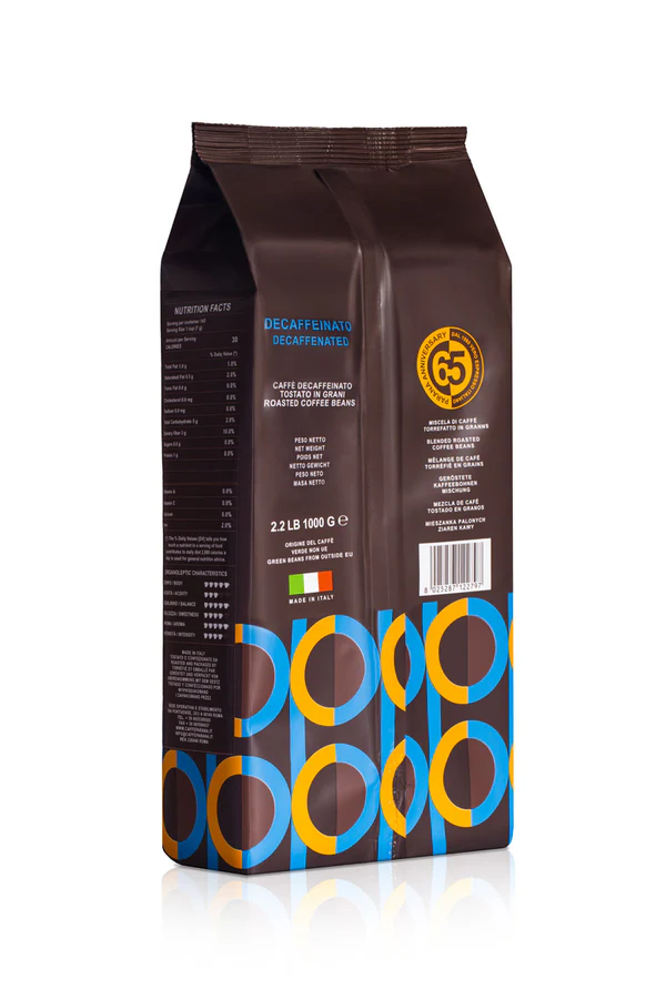 Caffè Paranà - Decafeinato - Koffeinfritt - Mörkrostade hela decaf espressobönor - 1000g - 3