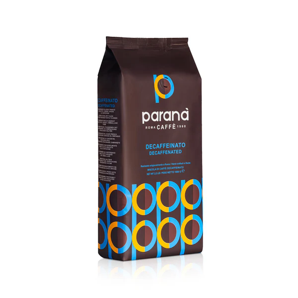 Caffè Paranà - Decafeinato - Koffeinfritt - Mörkrostade hela decaf espressobönor - 1000g
