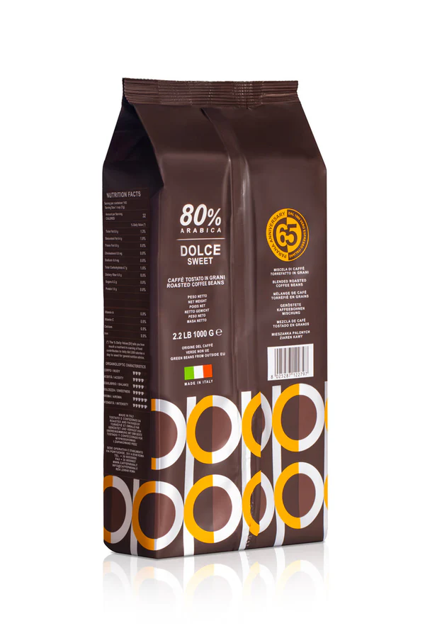 Caffè Paranà - 80% Dolce Sweet - Mörkrostade hela espressobönor - 1000g - 3