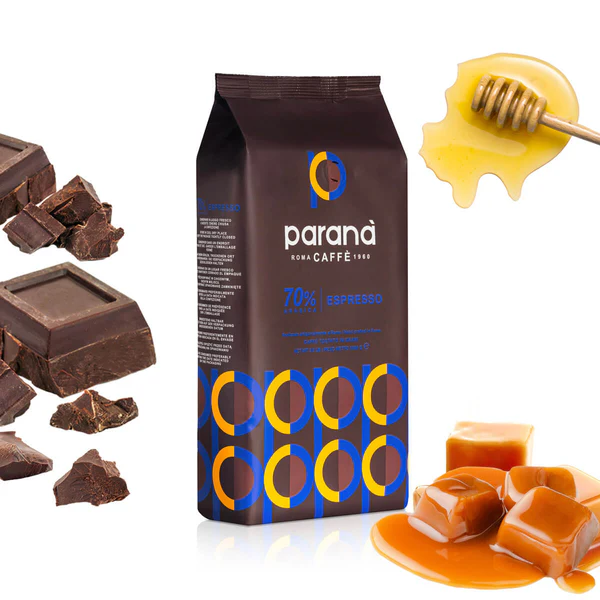 Caffè Paranà - 70% Espresso - Mörkrostade hela espressobönor - 1000g - 2