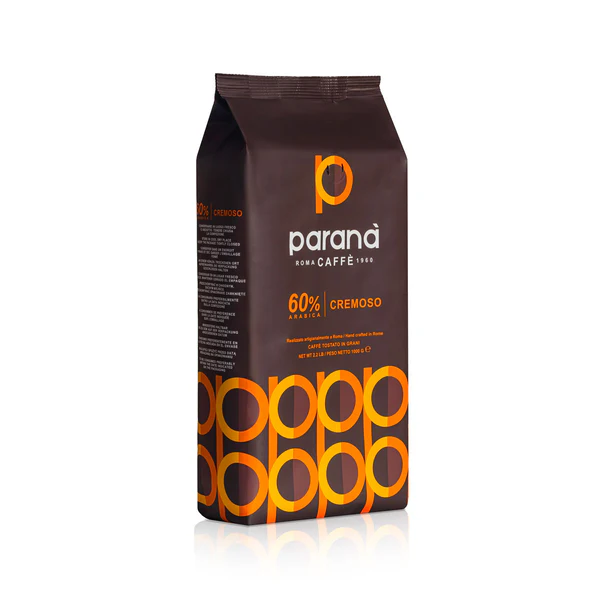 Caffè Paranà - 60% Cremoso - Mörkrostade hela espressobönor - 1000g