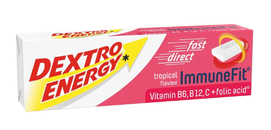 Dextro Energy Tropical 47 g – Snabb energi med druvsocker
