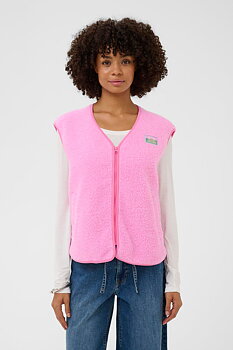 Catina Teddy waistcoat pink