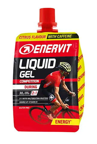 Enervit LiquidGel Competition Citrus – Energi Gel med Koffein