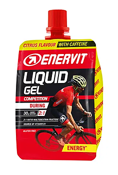 Enervit LiquidGel Competition Citrus – Energi Gel med Koffein