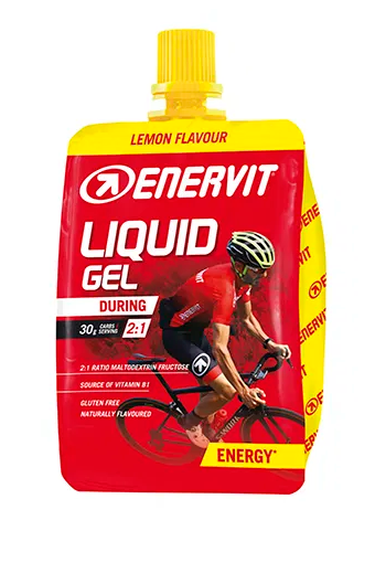 Enervit Liquid Gel Citron – Energi Gel för Träning