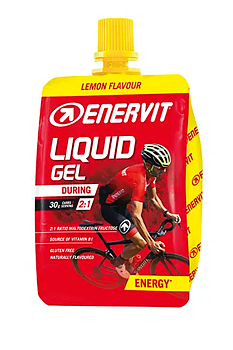 Enervit Liquid Gel Citron – Energi Gel för Träning