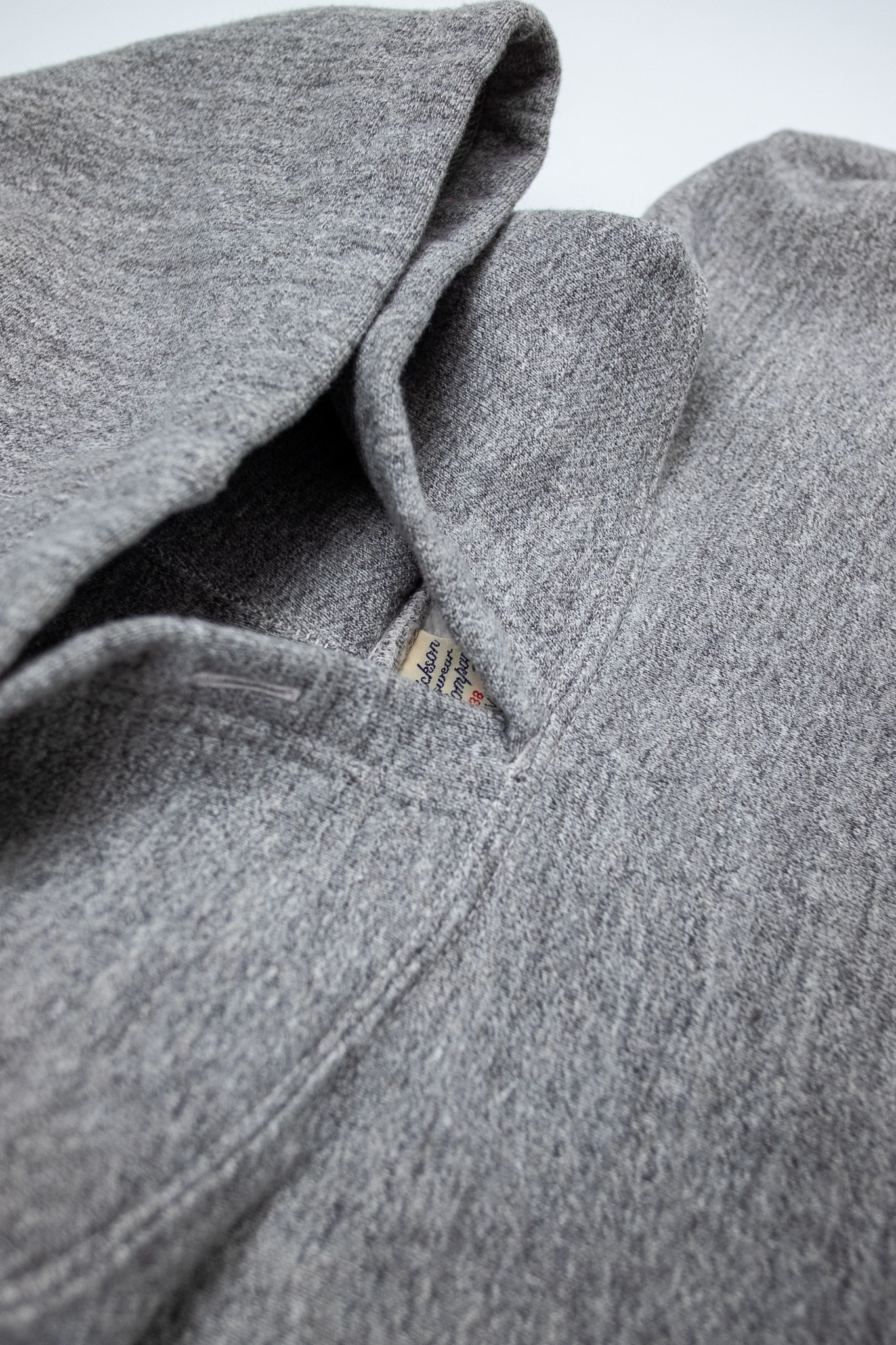 Buzz Rickson’s - Loopwheeler Hooded Sweat Parka Heather Grey - 3