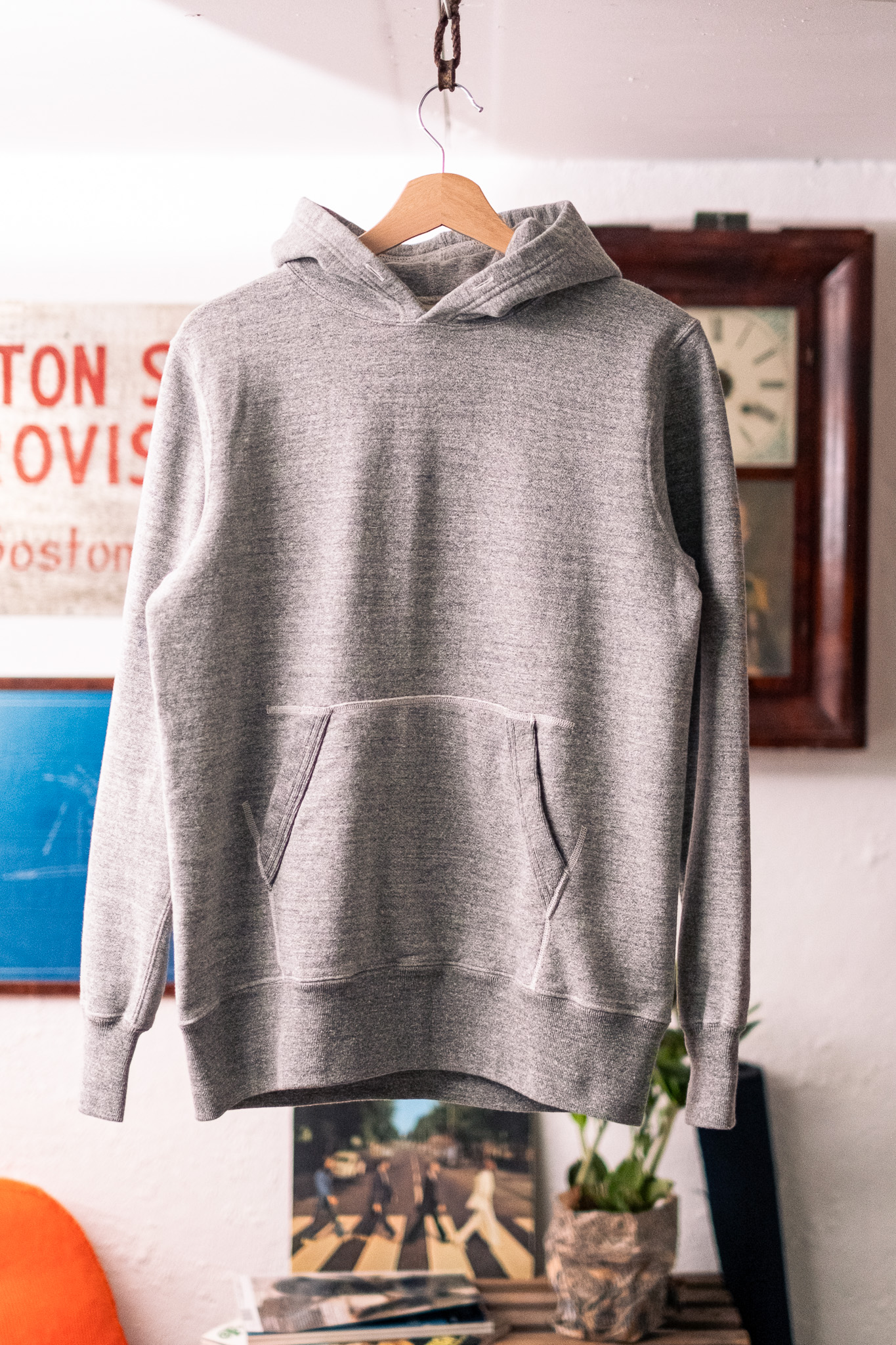 Buzz Rickson’s - Loopwheeler Hooded Sweat Parka Heather Grey