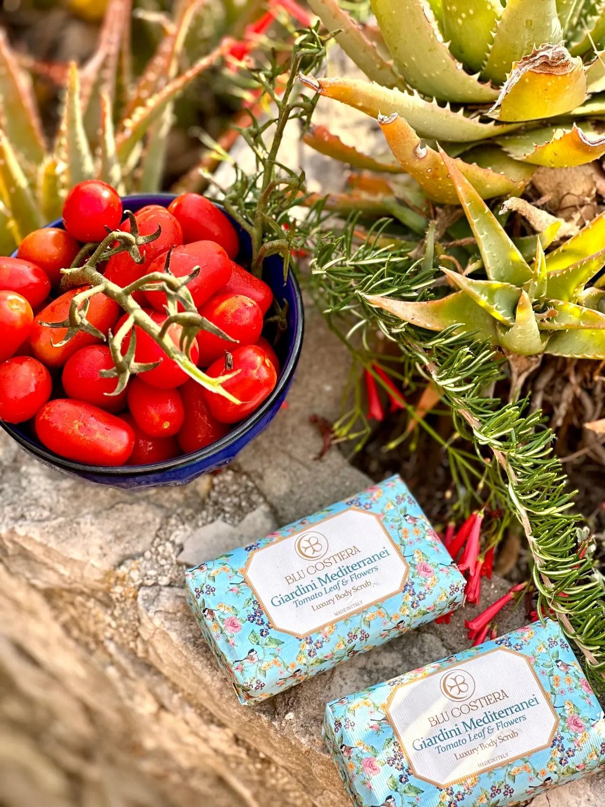 Blu Costiera Giardini Mediterranei Tomato Leaf & Flowers Body Scrub - 3
