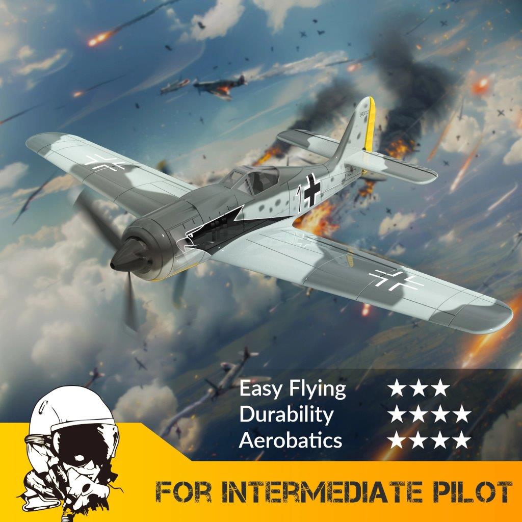 VolantexRC FW190 Gyro 4-Kanals 400mm RTF - 3