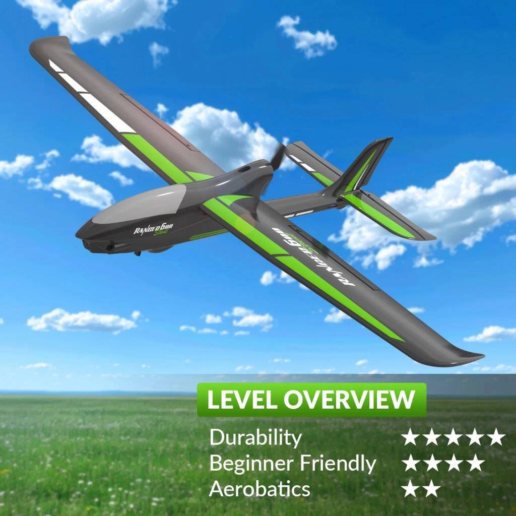 VolantexRC Ranger 600 Gyro 4-Kanals 600mm RTF Svart - 5