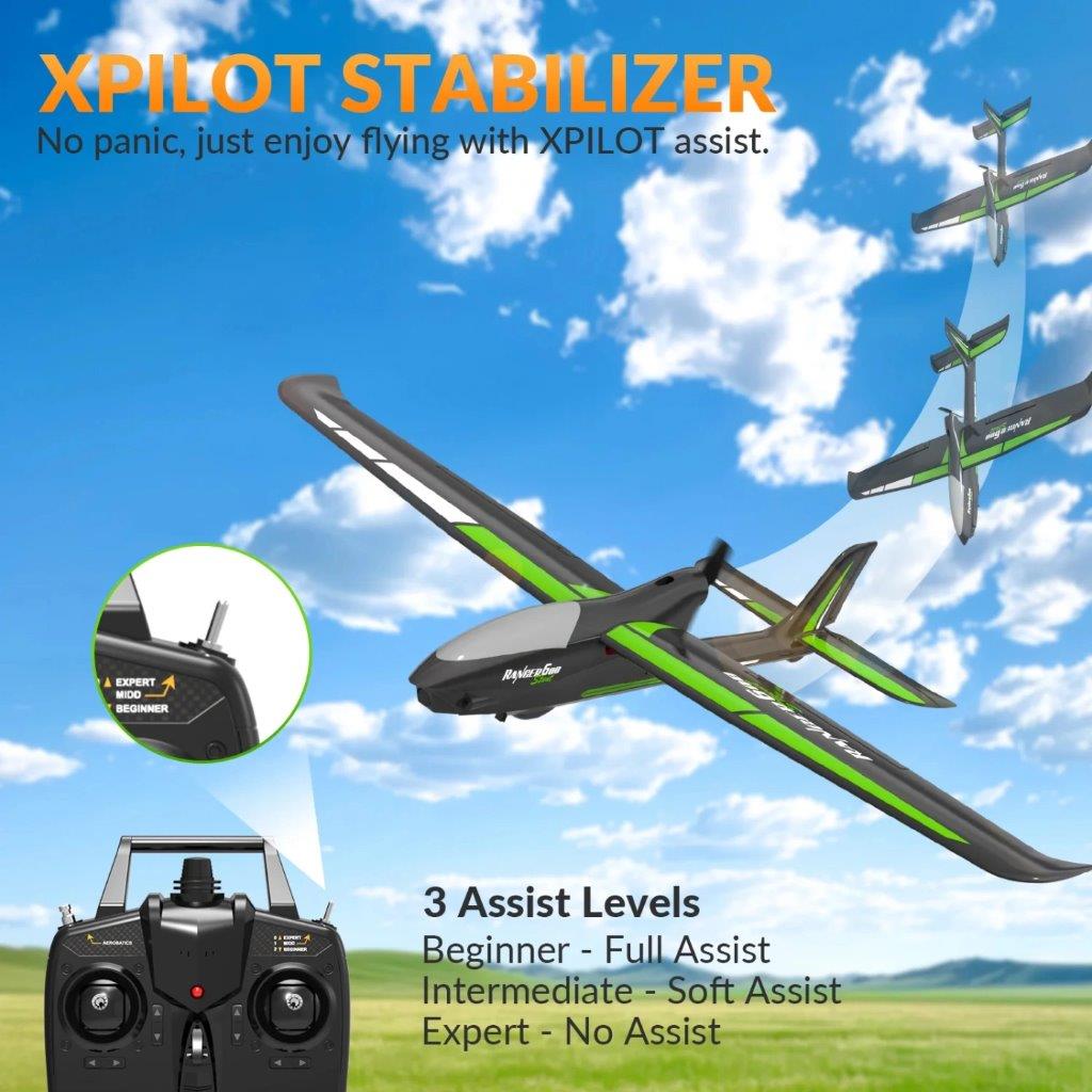 VolantexRC Ranger 600 Gyro 4-Kanals 600mm RTF Svart - 7