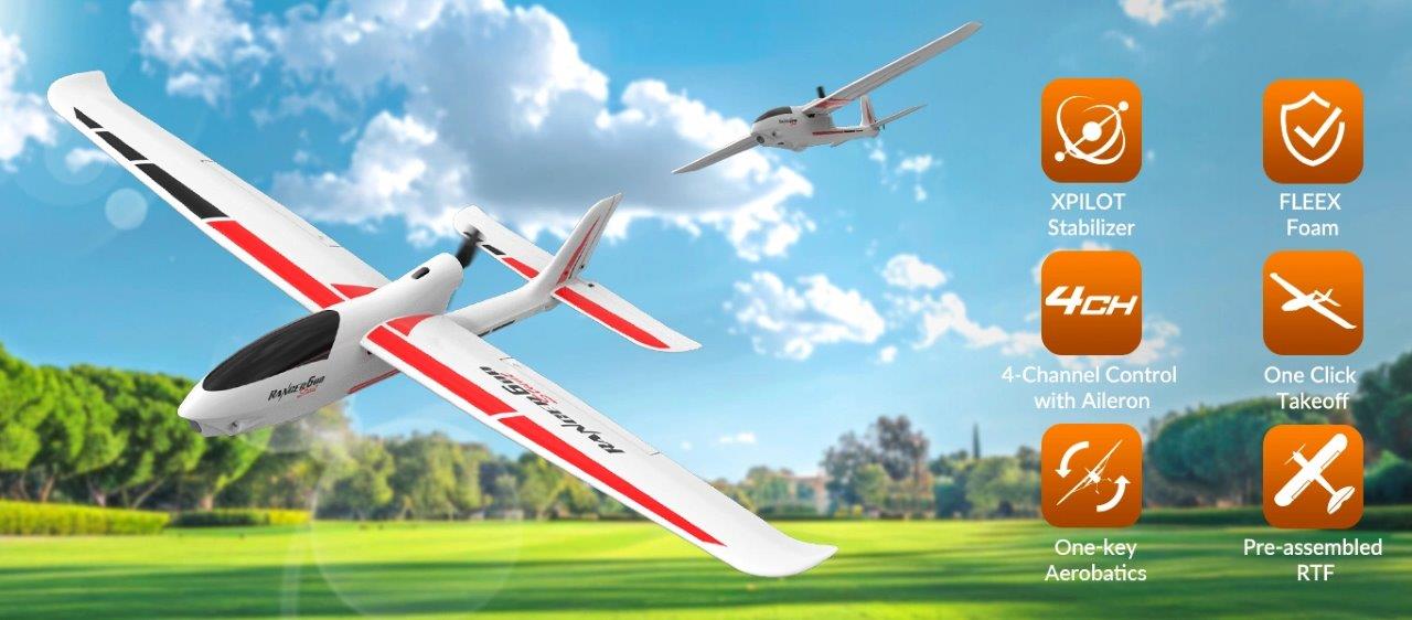 VolantexRC Ranger 600 Gyro 4-Kanals 600mm RTF Vit - 3