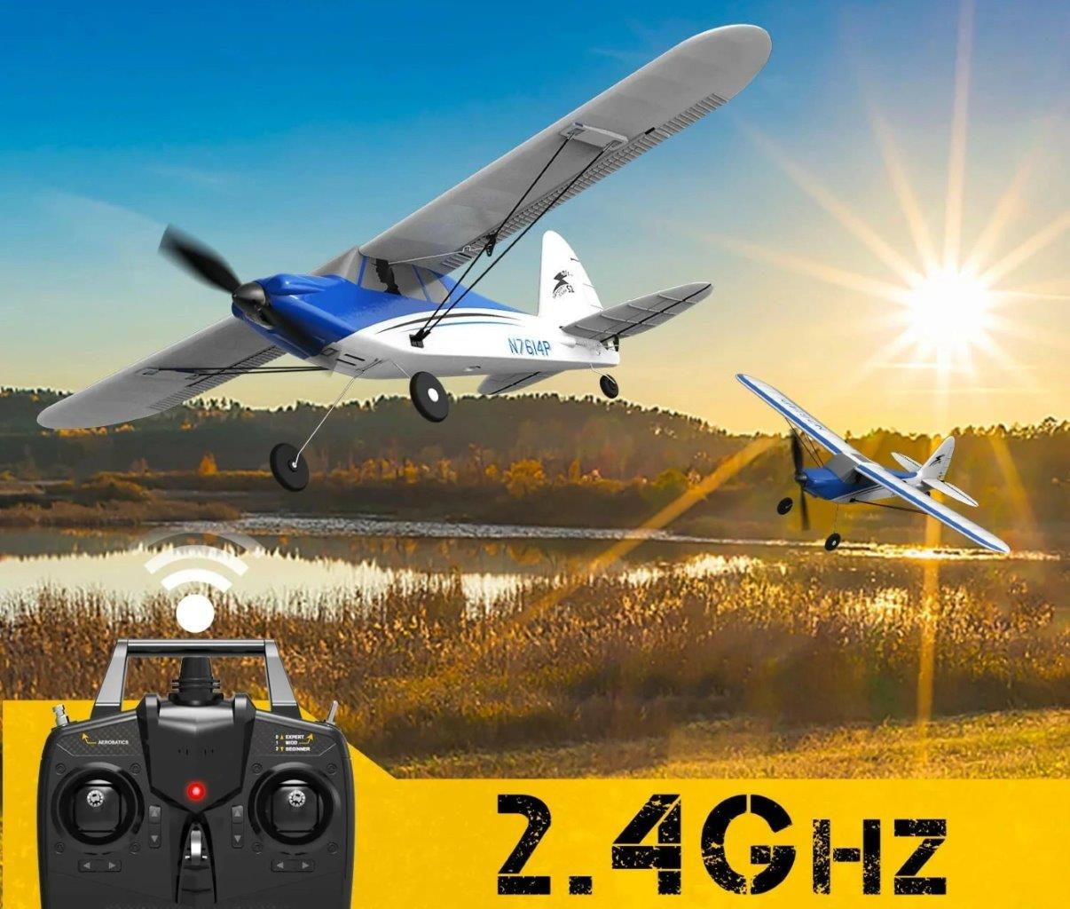 VolantexRC Sport Cub 500 Gyro 4-Kanals 500mm RTF Blå - 5