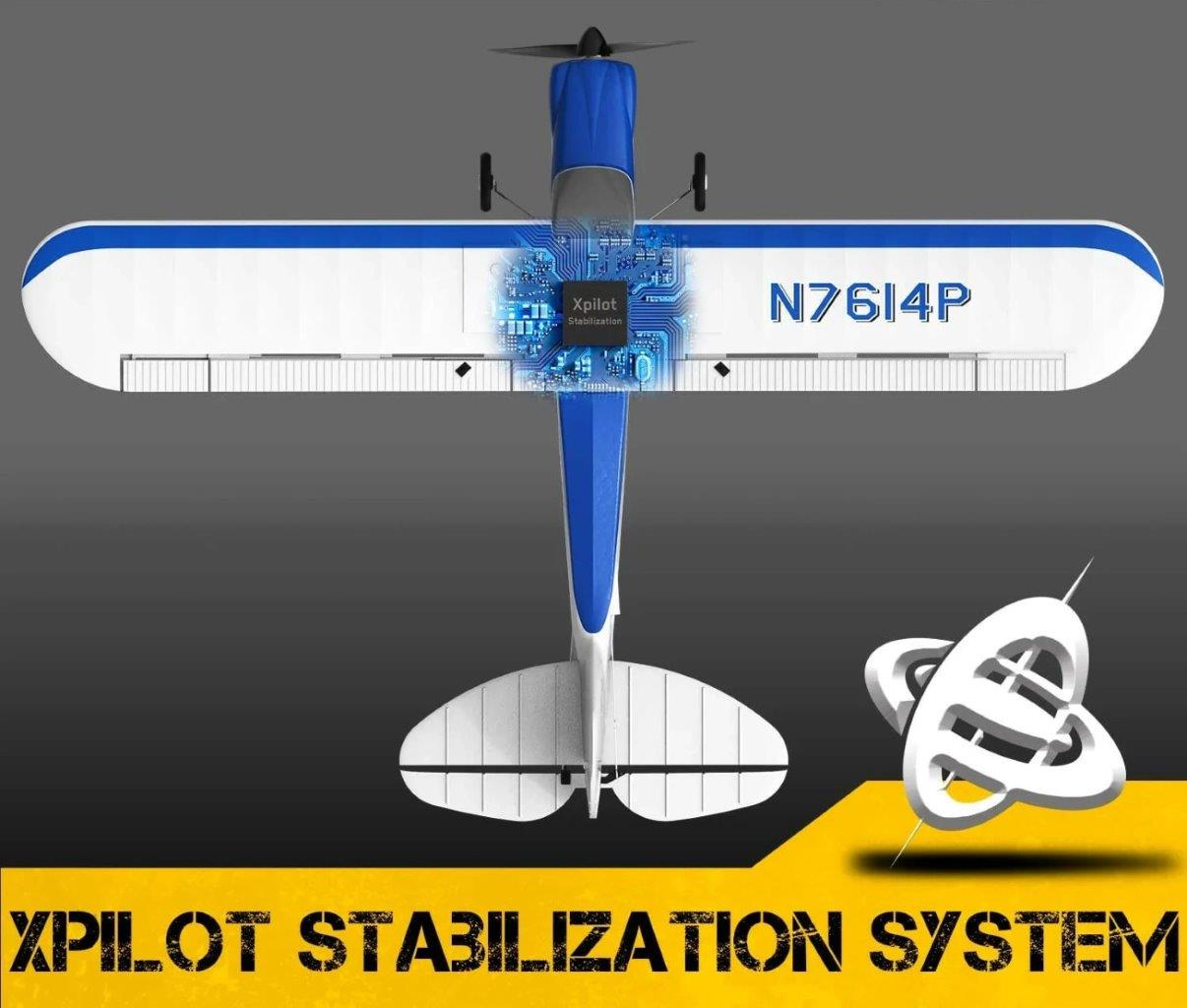 VolantexRC Sport Cub 500 Gyro 4-Kanals 500mm RTF Blå - 3