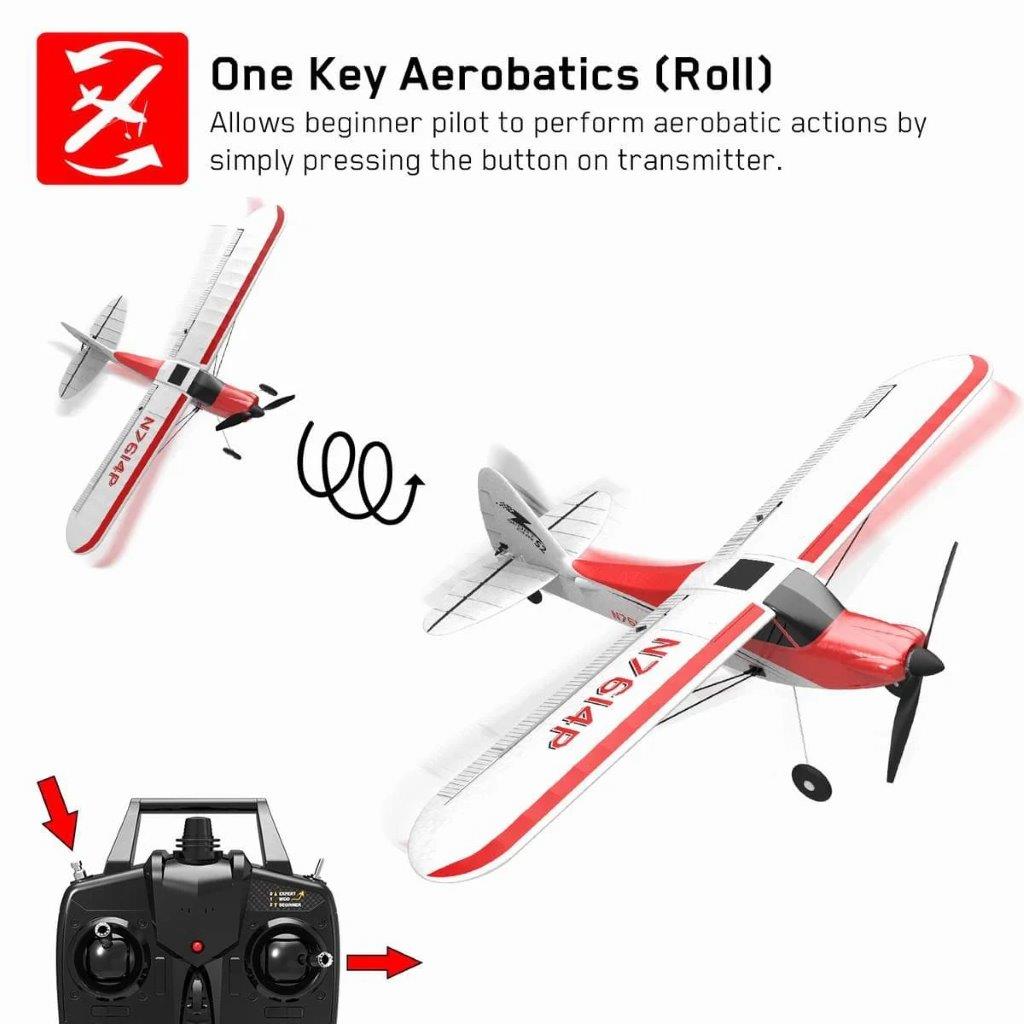 VolantexRC Sport Cub 500 Gyro 4-Kanals 500mm RTF Röd - 6