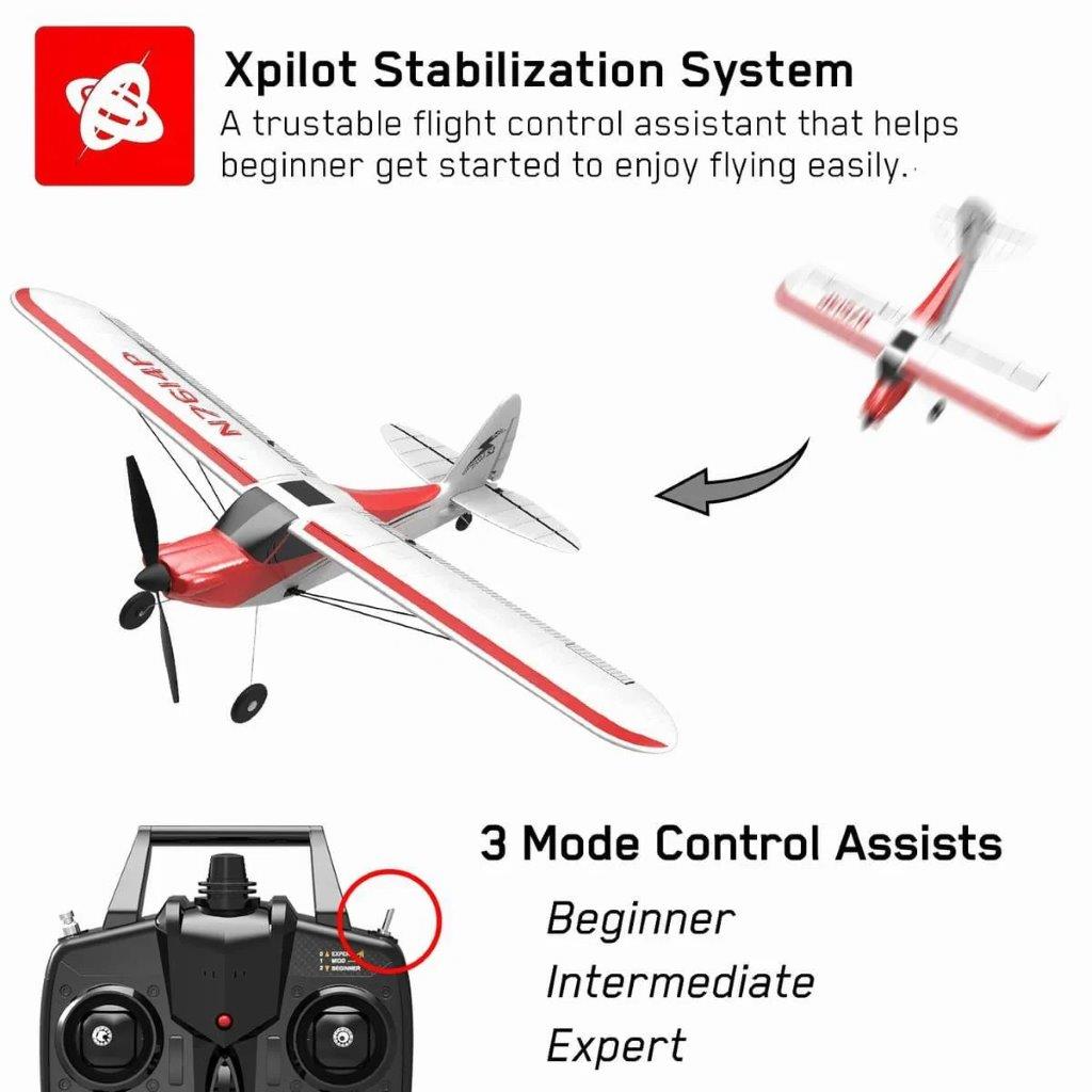 VolantexRC Sport Cub 500 Gyro 4-Kanals 500mm RTF Röd - 7