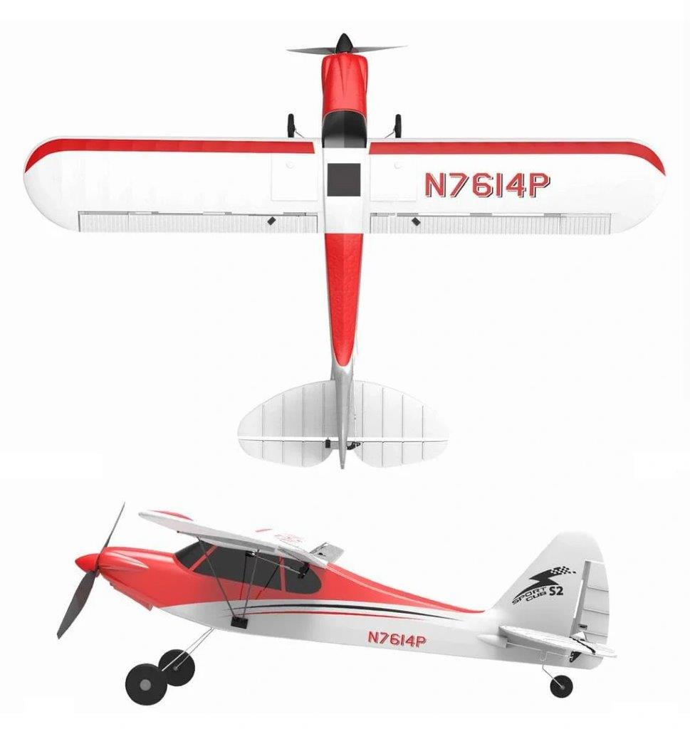VolantexRC Sport Cub 500 Gyro 4-Kanals 500mm RTF Röd - 10